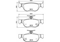 BRAKE PAD SET, DISC BRAKE 8DB 8DB 355 040-101 Hella