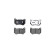 BRAKE PAD SET, DISC BRAKE 8DB 8DB 355 040-151 Hella