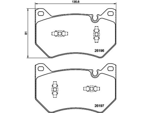 BRAKE PAD SET, DISC BRAKE 8DB 8DB 355 040-151 Hella, Image 4