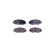 BRAKE PAD SET, DISC BRAKE 8DB 8DB 355 040-411 Hella