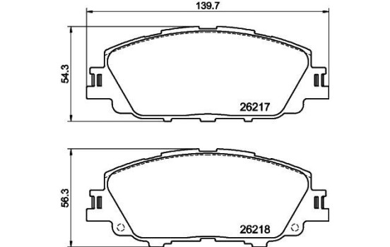 BRAKE PAD SET, DISC BRAKE 8DB 8DB 355 040-411 Hella, Image 4