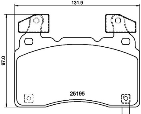 BRAKE PAD SET, DISC BRAKE 8DB 8DB 355 040-471 Hella, Image 4