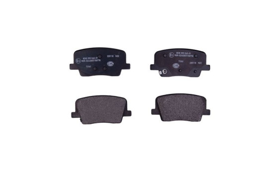 BRAKE PAD SET, DISC BRAKE 8DB 8DB 355 040-511 Hella