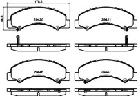 BRAKE PAD SET, DISC BRAKE 8DB 8DB 355 040-791 Hella