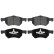Brake Pad Set, disc brake ADA104204 Blue Print