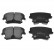 Brake Pad Set, disc brake ADA104205 Blue Print