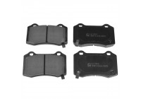 Brake Pad Set, disc brake ADA104206 Blue Print