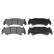 Brake Pad Set, disc brake ADA104210 Blue Print