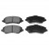 Brake Pad Set, disc brake ADA104213 Blue Print