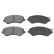 Brake Pad Set, disc brake ADA104223 Blue Print