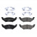 Brake Pad Set, disc brake ADA104235 Blue Print