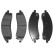 Brake Pad Set, disc brake ADA104244 Blue Print