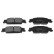 Brake Pad Set, disc brake ADA104250 Blue Print