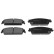 Brake Pad Set, disc brake ADA104251 Blue Print