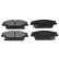Brake Pad Set, disc brake ADA104252 Blue Print