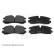 Brake Pad Set, disc brake ADA104258 Blue Print, Thumbnail 2