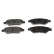 Brake Pad Set, disc brake ADA104263 Blue Print