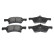Brake Pad Set, disc brake ADA104265 Blue Print