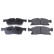 Brake Pad Set, disc brake ADA104269 Blue Print