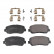 Brake Pad Set, disc brake ADA104276 Blue Print