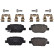 Brake Pad Set, disc brake ADBP420038 Blue Print