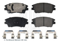 Brake pad set, disc brake ADBP420078 Blue Print