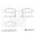 Brake pad set, disc brake ADBP420128 Blue Print