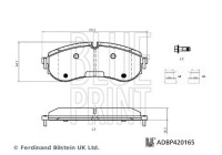 Brake pad set, disc brake ADBP420165 Blue Print