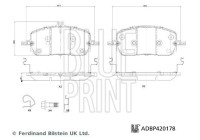 Brake pad set, disc brake ADBP420178 Blue Print