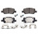 Brake pad set, disc brake ADBP420191 Blue Print