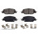 Brake pad set, disc brake ADBP420206 Blue Print