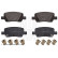 Brake pad set, disc brake ADBP420224 Blue Print