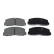 Brake Pad Set, disc brake ADC44211 Blue Print