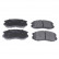 Brake Pad Set, disc brake ADC44245 Blue Print