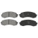 Brake Pad Set, disc brake ADC44278 Blue Print