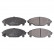 Brake Pad Set, disc brake ADD64220 Blue Print
