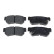 Brake Pad Set, disc brake ADD64221 Blue Print