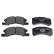 Brake Pad Set, disc brake ADD64232 Blue Print