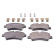 Brake Pad Set, disc brake ADF124212 Blue Print