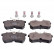 Brake Pad Set, disc brake ADF124216 Blue Print