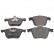 Brake Pad Set, disc brake ADF124227 Blue Print