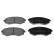Brake Pad Set, disc brake ADG042101 Blue Print