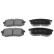 Brake Pad Set, disc brake ADG042104 Blue Print