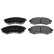 Brake Pad Set, disc brake ADG042105 Blue Print