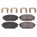 Brake Pad Set, disc brake ADG042121 Blue Print