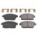 Brake Pad Set, disc brake ADG042122 Blue Print