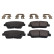 Brake Pad Set, disc brake ADG042126 Blue Print