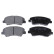 Brake Pad Set, disc brake ADG042128 Blue Print