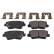 Brake Pad Set, disc brake ADG042134 Blue Print
