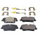 Brake Pad Set, disc brake ADG042173 Blue Print